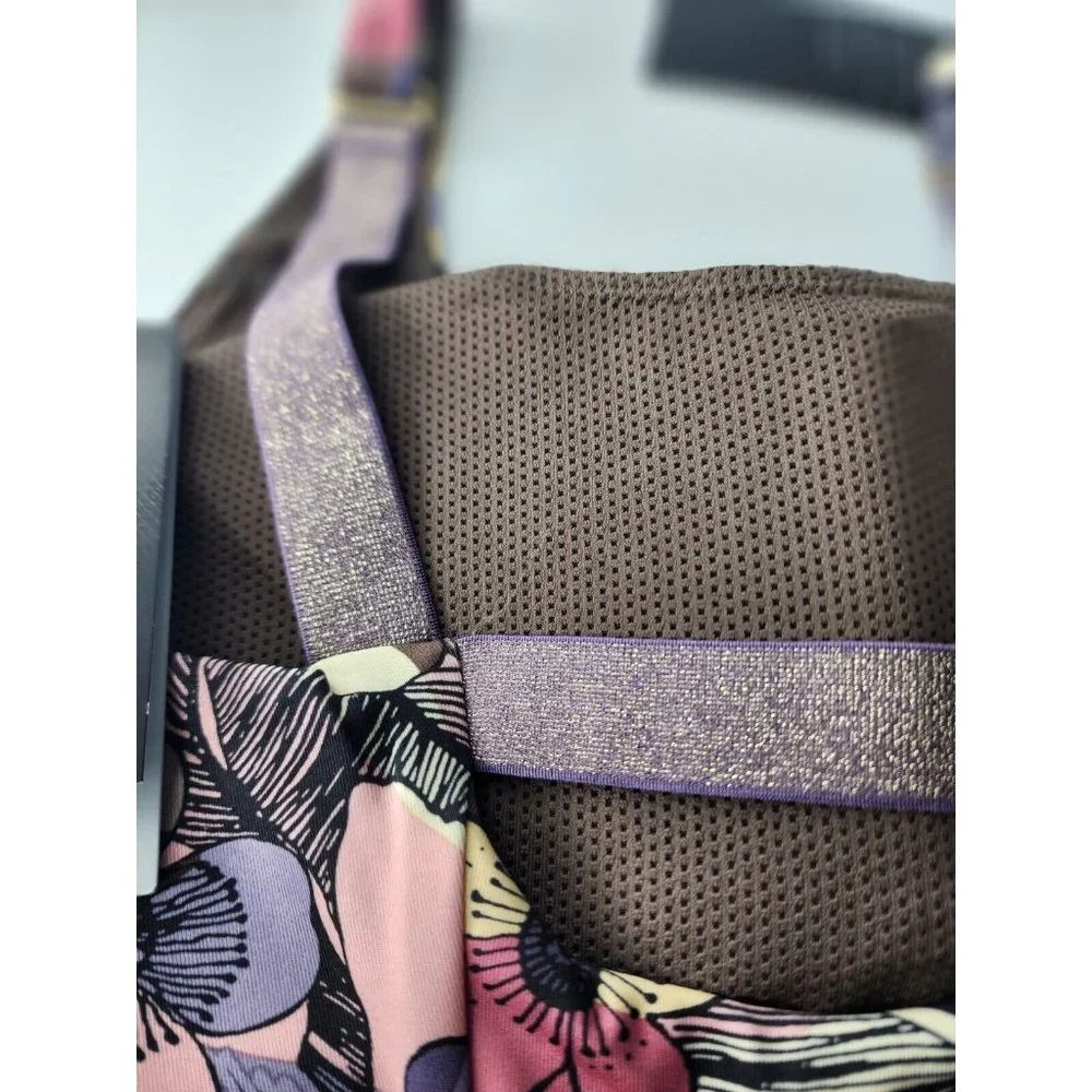 Nike Womens Multicolor Iron Stone Floral-Print Dri-FIT Padded Sports Bra Size S - Picture 11 of 11